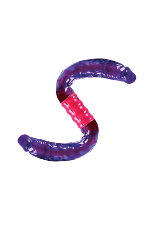 Podwójny wibrator z dwoma silnikami, purpurowy