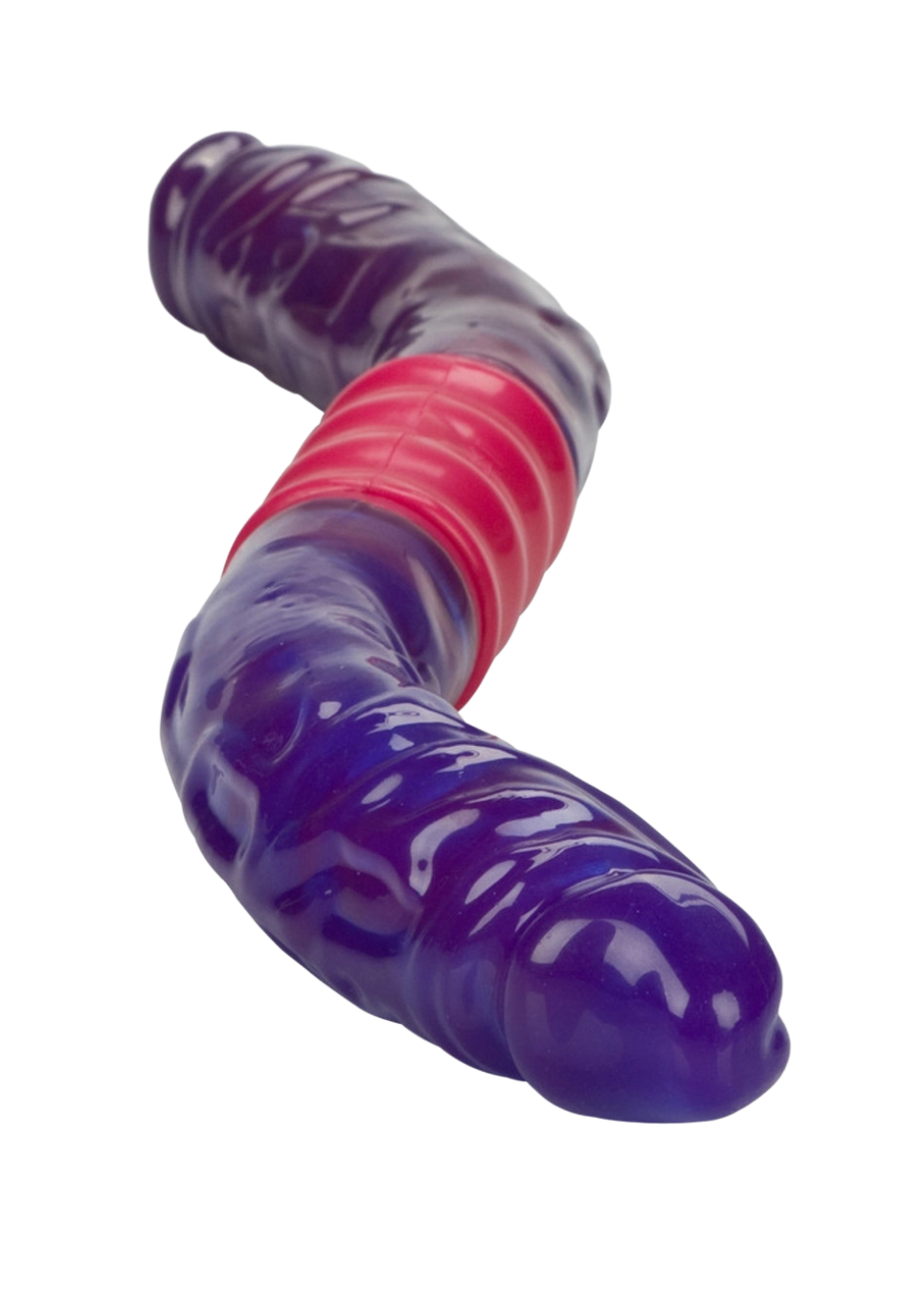 Podwójny wibrator z dwoma silnikami, purpurowy