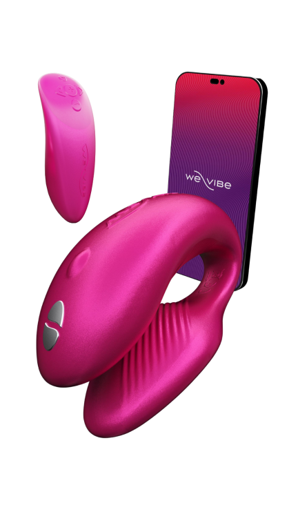 Różowy wibrator dla par sterowany aplikacją mobilną - We-Vibe Chorus