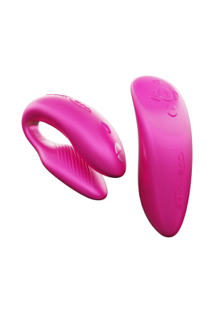 Różowy wibrator dla par sterowany aplikacją mobilną - We-Vibe Chorus