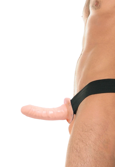 Pusty strap-on dla kobiet i mężczyzn - 18 cm