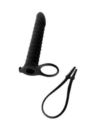 Profilowany strap on do podwójnej stymulacji - z pętlą