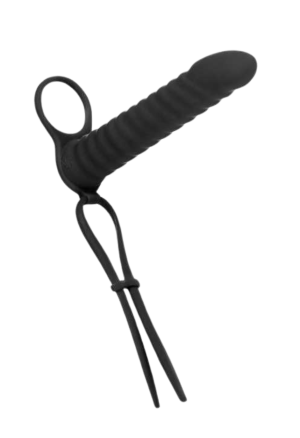 Profilowany strap on do podwójnej stymulacji - z pętlą