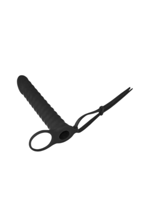 Profilowany strap on do podwójnej stymulacji - z pętlą