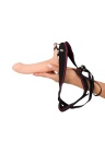 Bardzo miękki strap-on męski, przedłużka +5 cm