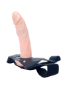 Bardzo miękki strap on pusty w środku - przedłuża penisa o 8 cm