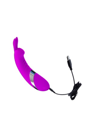 Wibrujący masażer łechtaczki z króliczkiem - USB
