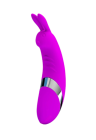 Wibrujący masażer łechtaczki z króliczkiem - USB
