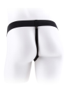 Pusty w środku, realistyczny strap-on z jądrami - 24 cm