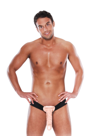 Proteza na penisa, pusty strap-on - 25 cm