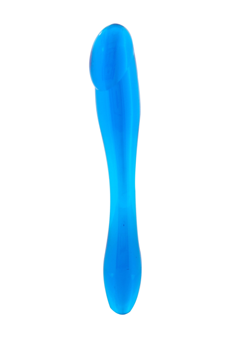 Małe, dwustronne dildo żelowe analne -  18cm