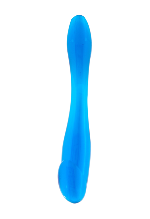 Małe, dwustronne dildo żelowe analne -  18cm