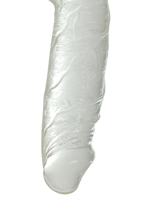 Przeźroczyste dildo 19cm realistyczne