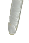 Realistyczne, żelowe dildo, przezroczyste -  16.5 cm