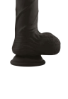 Przyssawka czarnego dildo