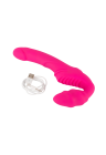 Pełny, podwójny strap-on dla par z wibracjami