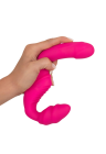 Pełny, podwójny strap-on dla par z wibracjami