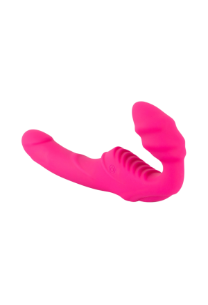 Pełny, podwójny strap-on dla par z wibracjami