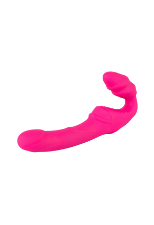 Pełny, podwójny strap-on dla par z wibracjami
