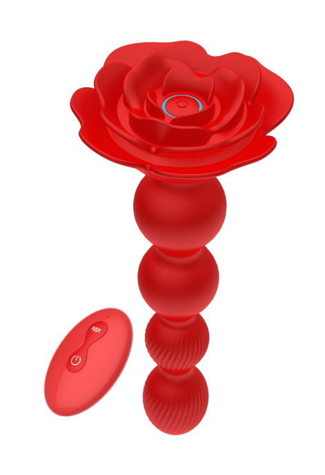 Obrotowe kulki analne zakończone kwiatem sterowane pilotem