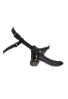 Elegancki czarno - złoty STRAP ON, 19 cm