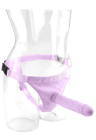 strap-on z wypinanym dildo 18 cm - fioletowe