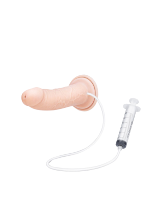 Realistyczne dildo z przyssawką i funkcją wytrysku