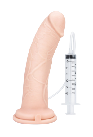 Realistyczne dildo z przyssawką i funkcją wytrysku