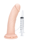 Realistyczne dildo z przyssawką i funkcją wytrysku