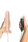 Dildo z funkcją wytrysku, pojemność 30 ml