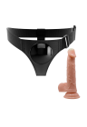 Damski strap-on i dildo z przyssawką - 19 cm