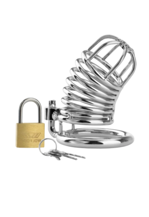 Metalowy pas cnoty, klatka - 4 cm średnicy
