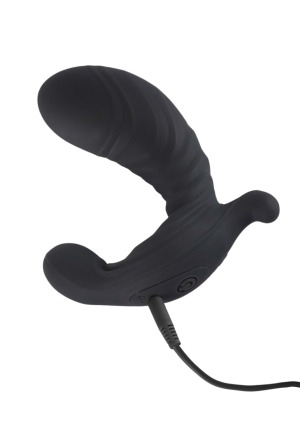 Pompowany masażer prostaty z wibracjami i pilotem do sterowania
