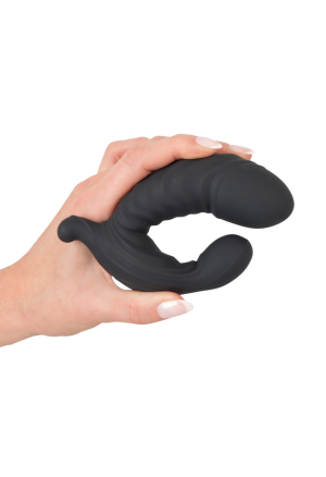 Pompowany masażer prostaty z wibracjami i pilotem do sterowania
