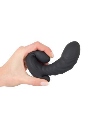 Pompowany masażer prostaty z wibracjami i pilotem do sterowania