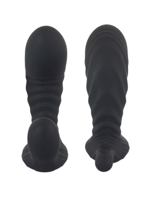 Pompowany masażer prostaty z wibracjami i pilotem do sterowania