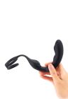 Podwójny masażer prostaty z podwójnym pierścieniem na penisa