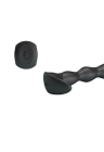 Czarny, wibrujący korek analny, masażer prostaty