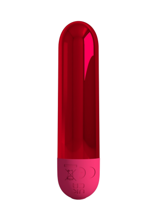 Metaliczny, mini wibrator typu bullet - 8 cm