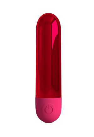 Metaliczny, mini wibrator typu bullet - 8 cm