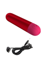 Metaliczny, mini wibrator typu bullet - 8 cm