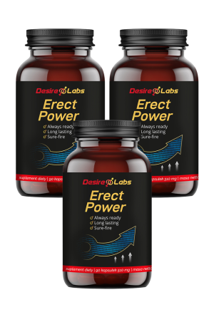 Erect Power - suplement diety dla mężczyzn poprawiający erekcję i sprawność seksualną, 90 caps.