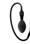 Czarne, pompowane dildo