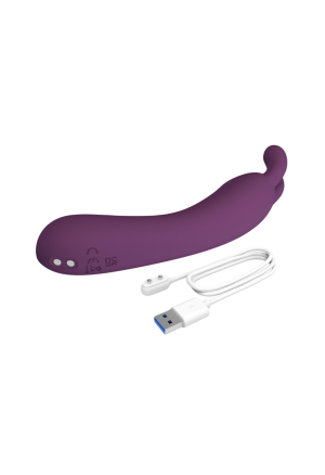 Mini wibrator w kształcie króliczka z silikonu medycznego