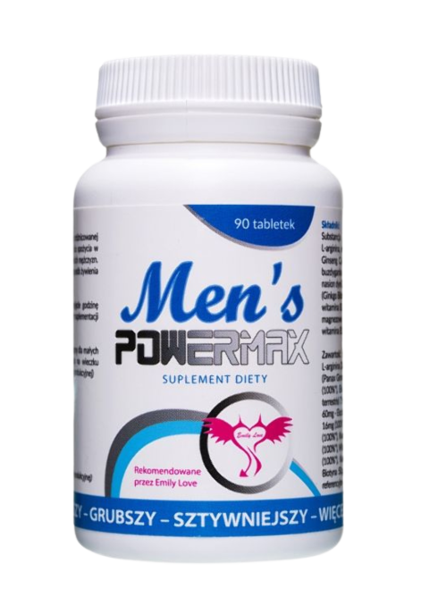 Men's Powermax - mocna erekcja, długi sex, powiększenie penisa