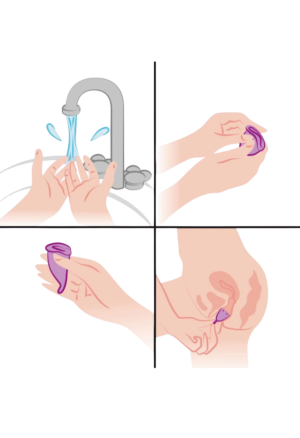 Silikonowy kubeczek menstruacyjny, rozm. A - mały
