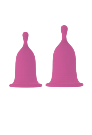 Zestaw kubeczków menstruacyjnych z kosmetyczką