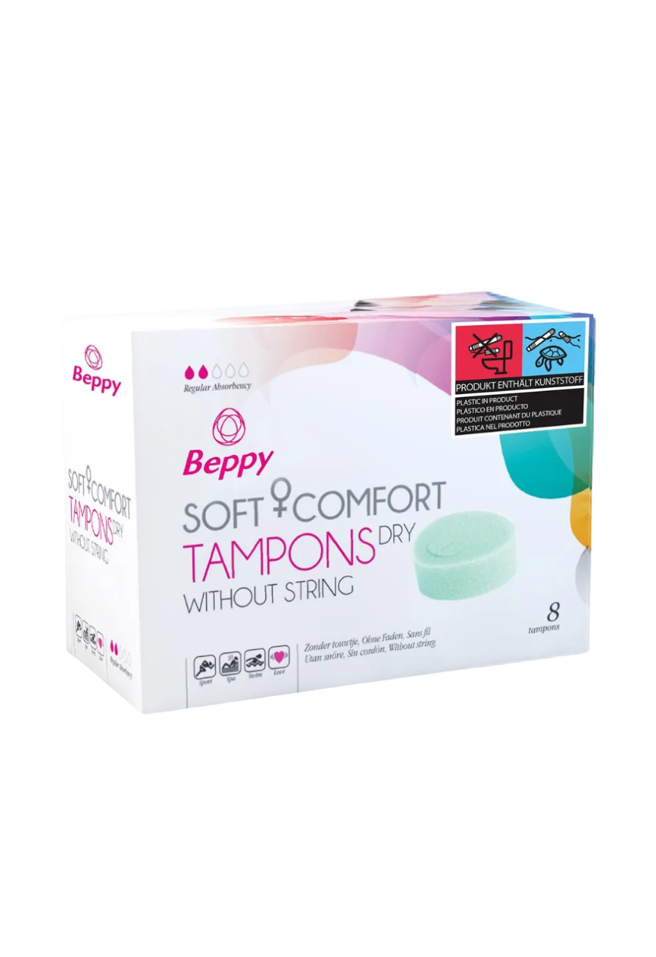 Higieniczne tampony bez sznureczka - 8 szt. Higieniczne tampony bez sznureczka - 8 szt.