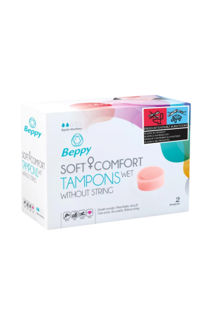 Nawilżone tampony medyczne, higieniczne - 2 sztuki