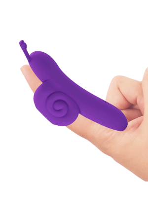 Mini wibrator na palca w kształcie ślimaka